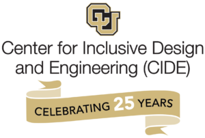 CU center for inclusive design and engineering (CIDE) 25 years logo