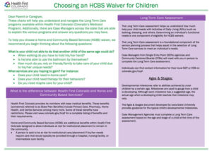 Information on choosing an HCBS waiver for children All for Kids Home Health Colorado